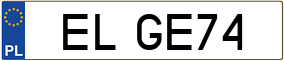 Truck License Plate